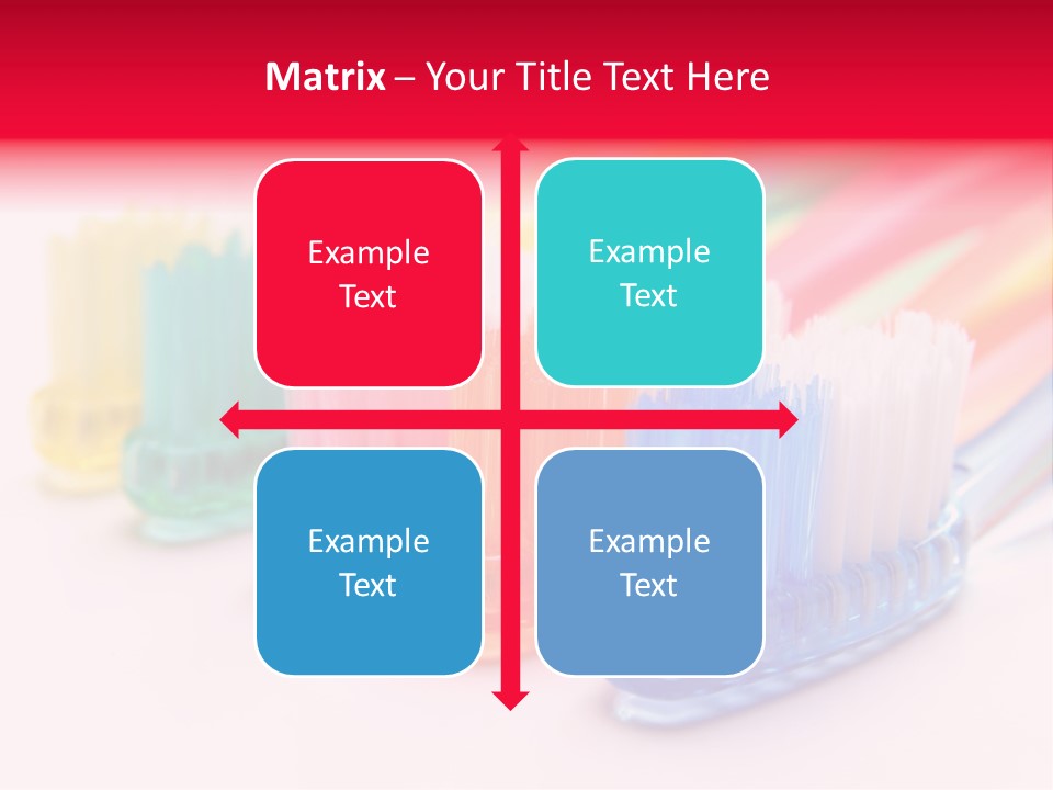 A Group Of Toothbrushes Sitting Next To Each Other PowerPoint Template