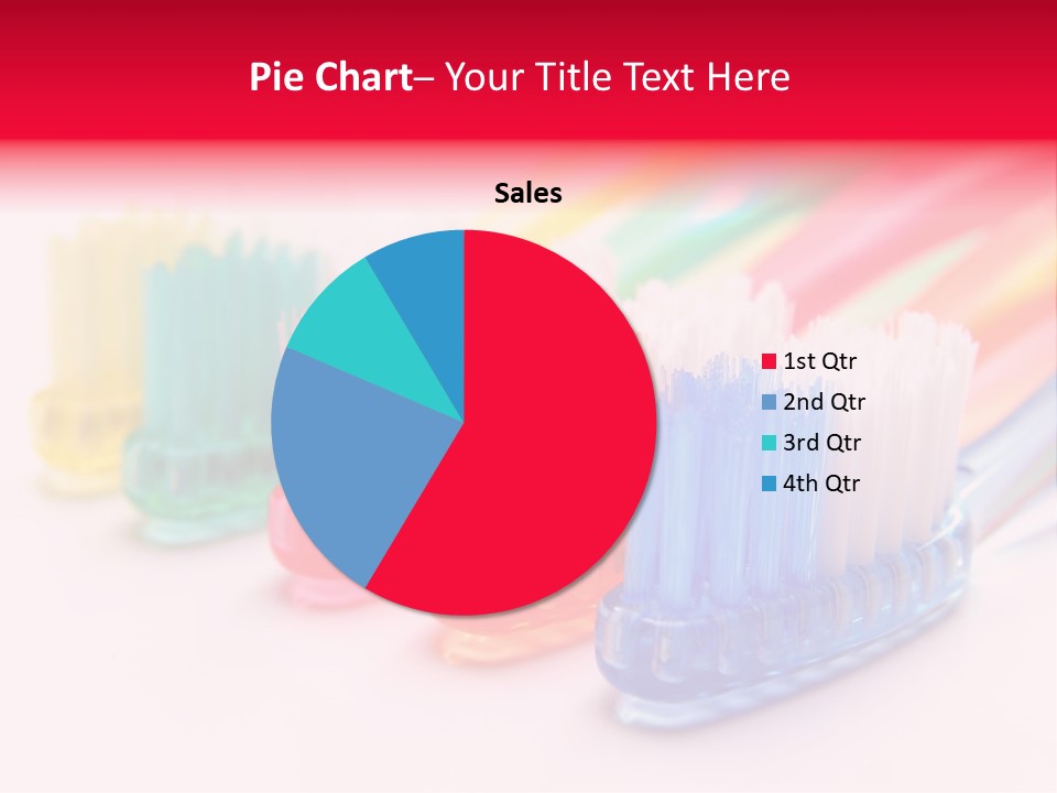 A Group Of Toothbrushes Sitting Next To Each Other PowerPoint Template