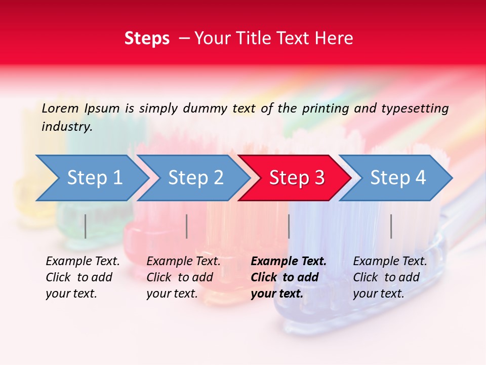 A Group Of Toothbrushes Sitting Next To Each Other PowerPoint Template