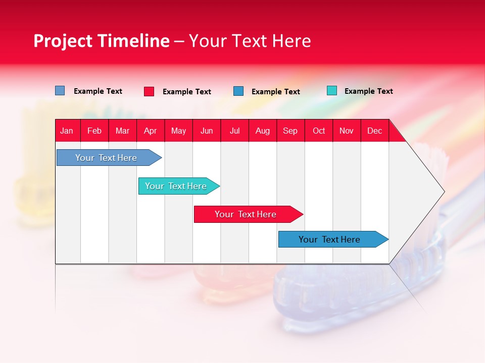 A Group Of Toothbrushes Sitting Next To Each Other PowerPoint Template