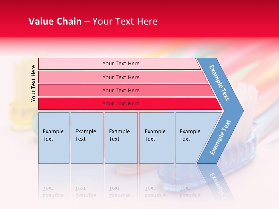 A Group Of Toothbrushes Sitting Next To Each Other PowerPoint Template