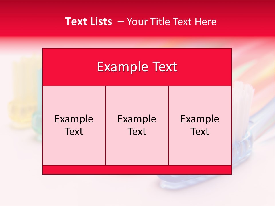 A Group Of Toothbrushes Sitting Next To Each Other PowerPoint Template