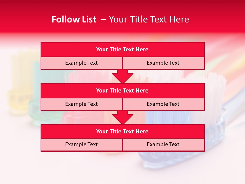 A Group Of Toothbrushes Sitting Next To Each Other PowerPoint Template