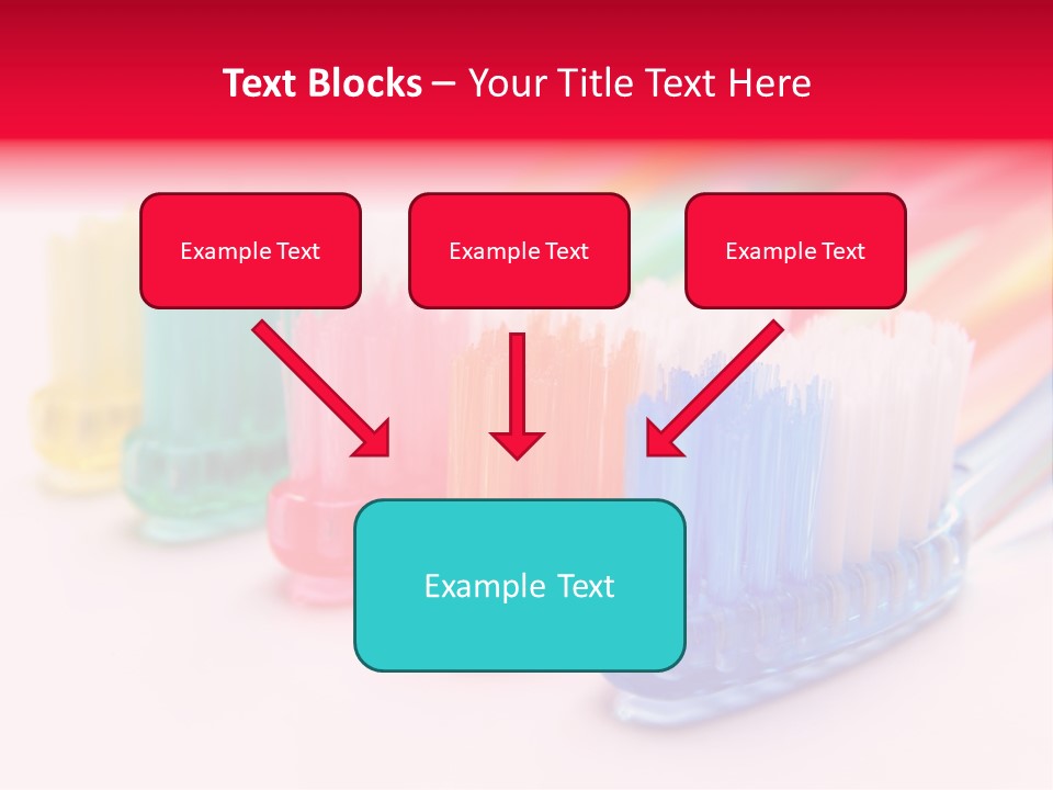 A Group Of Toothbrushes Sitting Next To Each Other PowerPoint Template