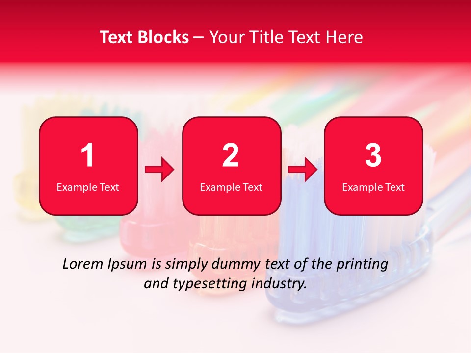 A Group Of Toothbrushes Sitting Next To Each Other PowerPoint Template