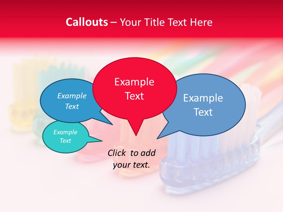 A Group Of Toothbrushes Sitting Next To Each Other PowerPoint Template