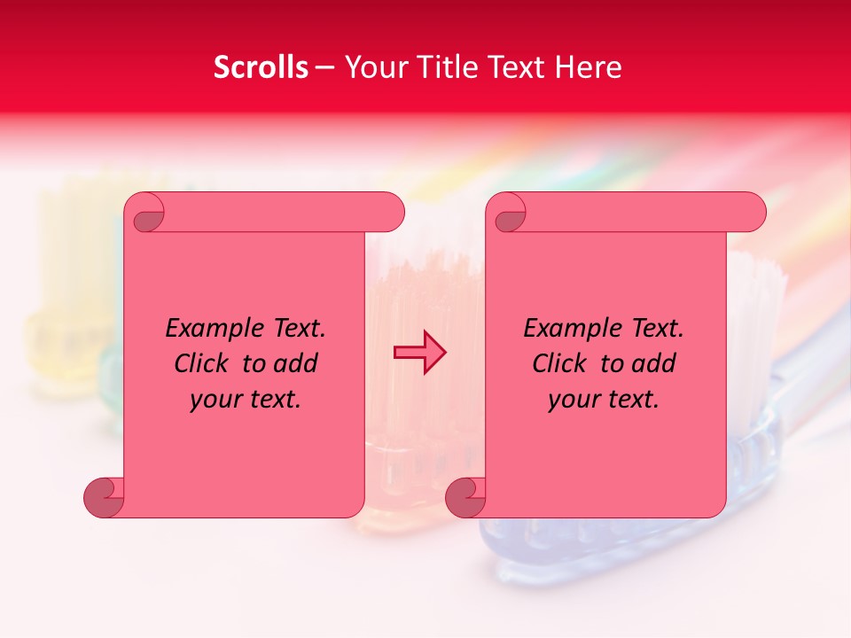 A Group Of Toothbrushes Sitting Next To Each Other PowerPoint Template