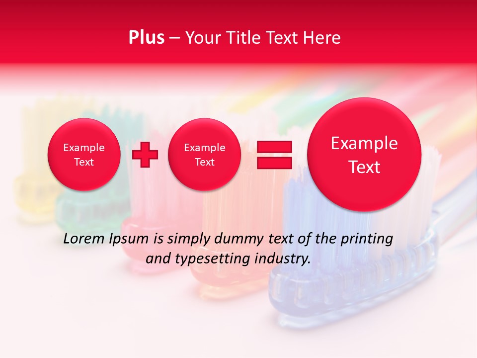 A Group Of Toothbrushes Sitting Next To Each Other PowerPoint Template