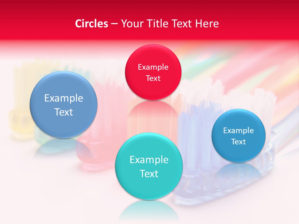 A Group Of Toothbrushes Sitting Next To Each Other PowerPoint Template