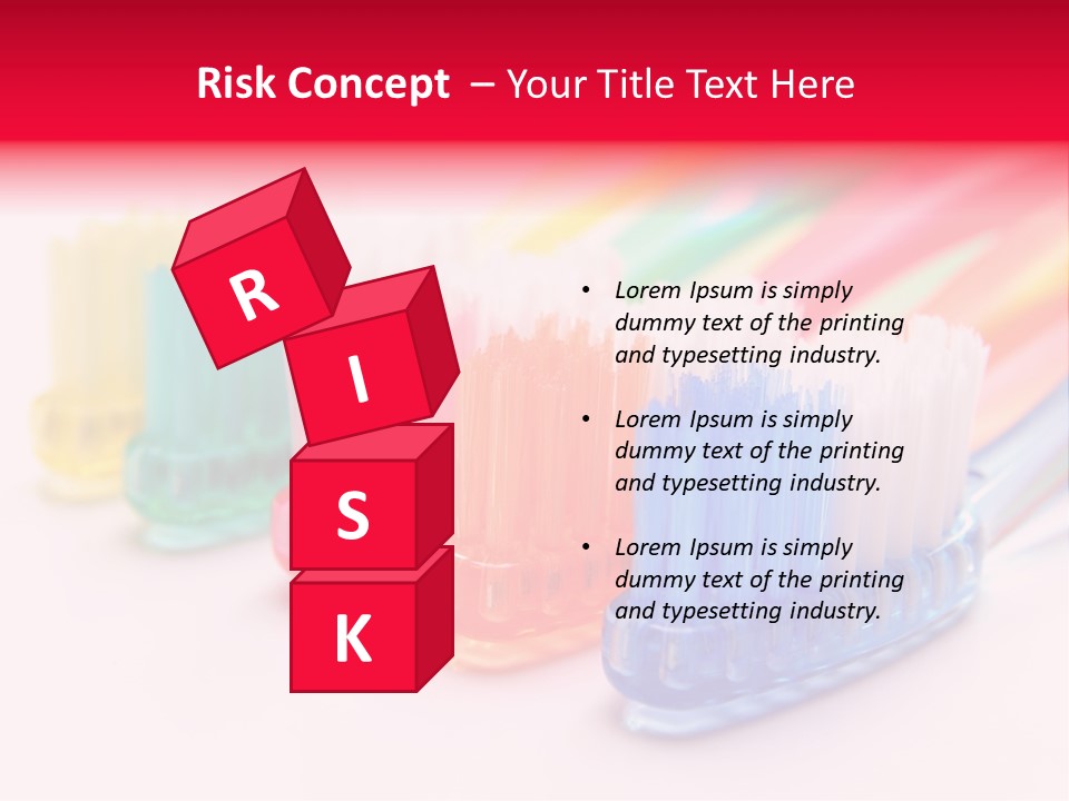 A Group Of Toothbrushes Sitting Next To Each Other PowerPoint Template