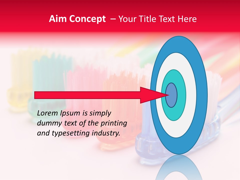 A Group Of Toothbrushes Sitting Next To Each Other PowerPoint Template