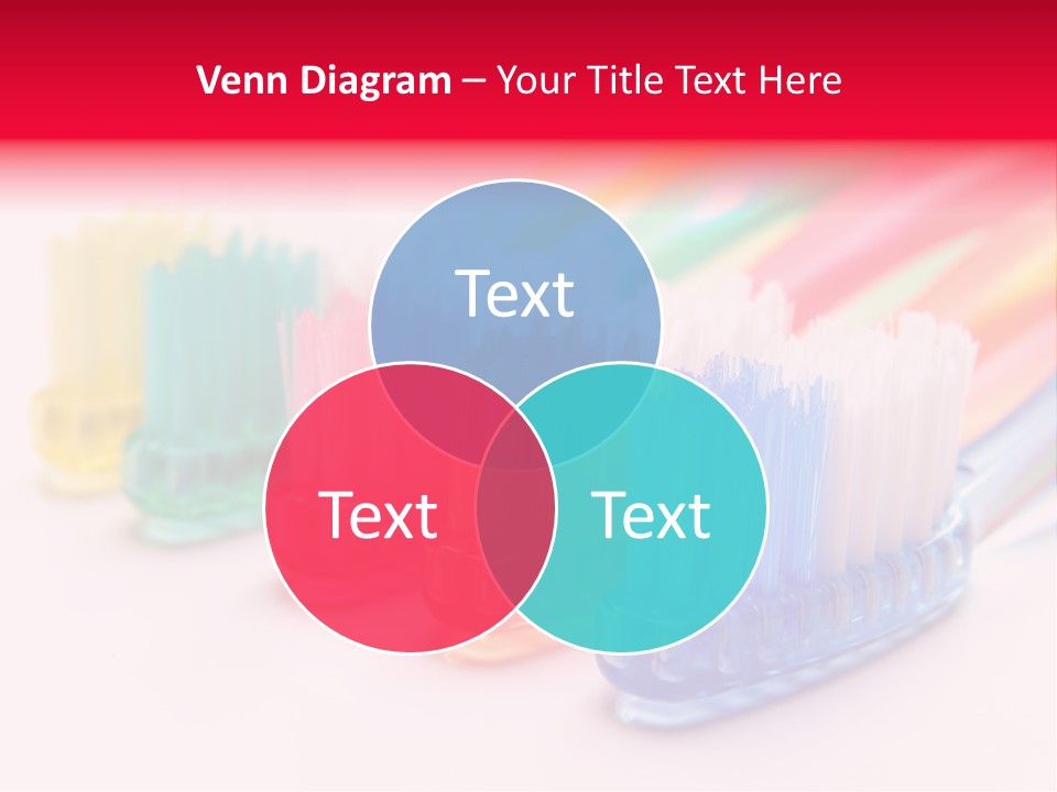 A Group Of Toothbrushes Sitting Next To Each Other PowerPoint Template