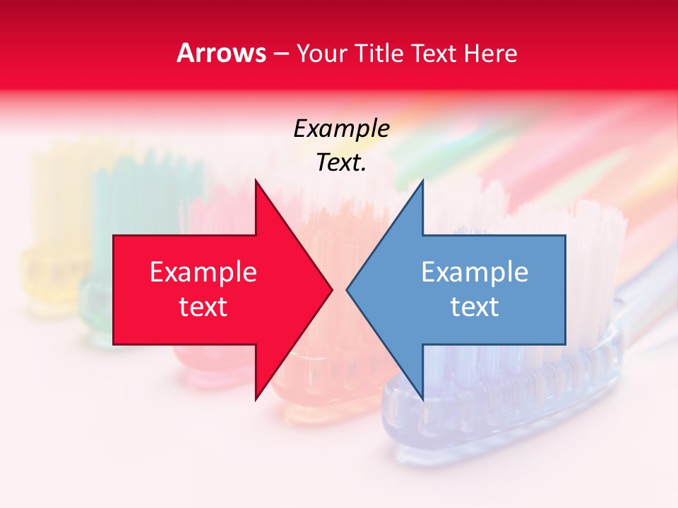 A Group Of Toothbrushes Sitting Next To Each Other PowerPoint Template