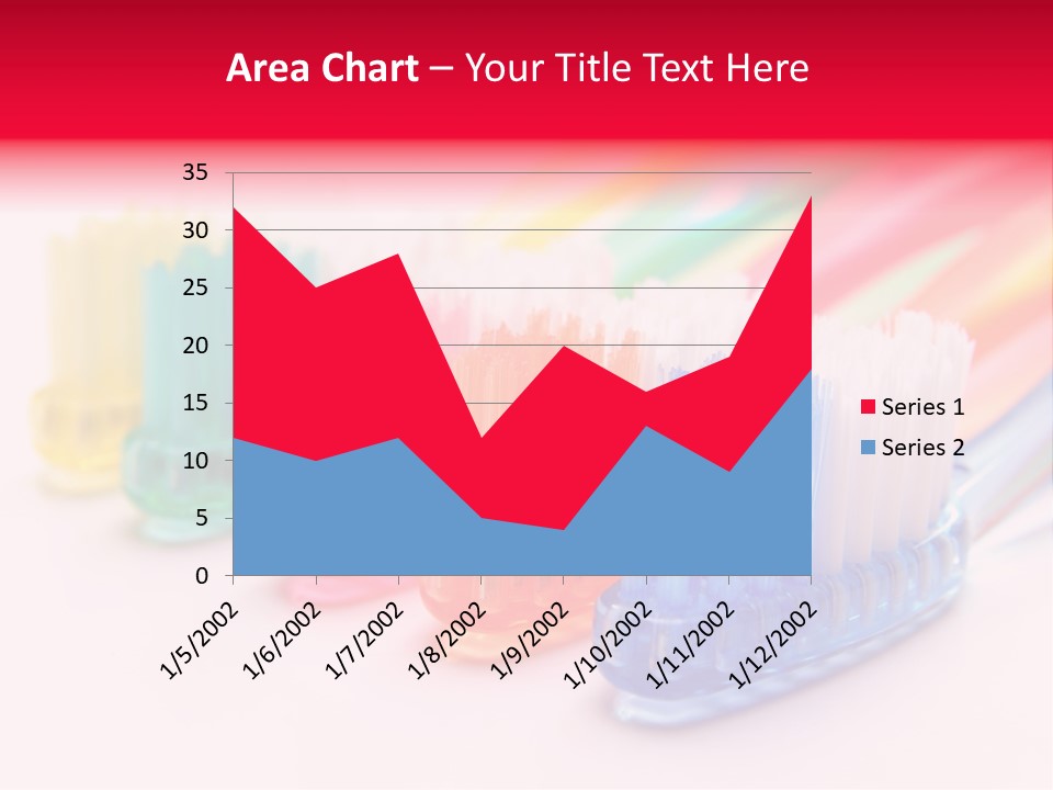 A Group Of Toothbrushes Sitting Next To Each Other PowerPoint Template