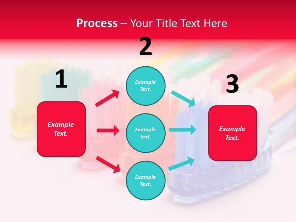 A Group Of Toothbrushes Sitting Next To Each Other PowerPoint Template