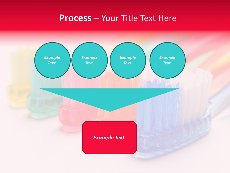 A Group Of Toothbrushes Sitting Next To Each Other PowerPoint Template