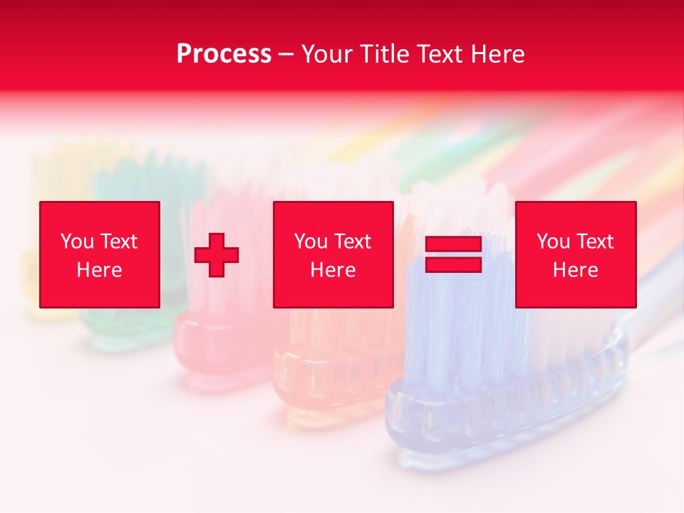 A Group Of Toothbrushes Sitting Next To Each Other PowerPoint Template