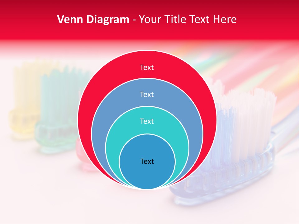 A Group Of Toothbrushes Sitting Next To Each Other PowerPoint Template