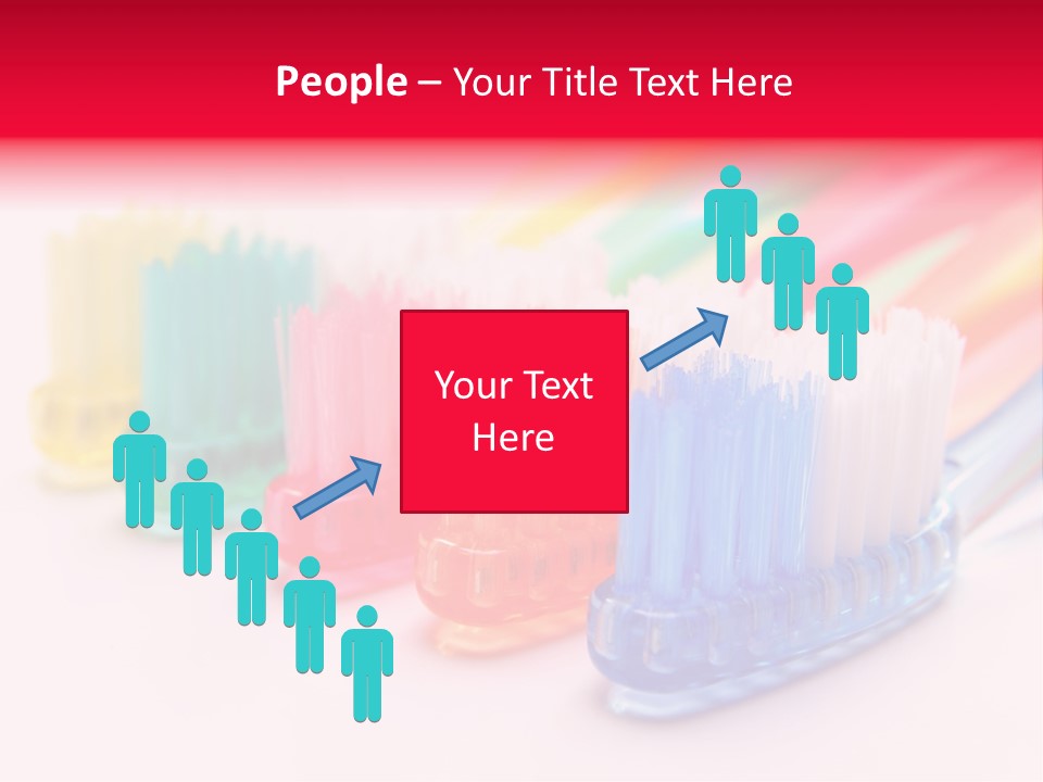 A Group Of Toothbrushes Sitting Next To Each Other PowerPoint Template
