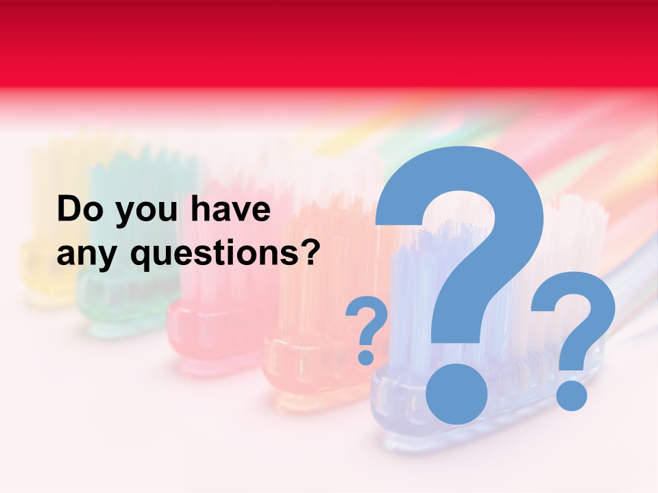 A Group Of Toothbrushes Sitting Next To Each Other PowerPoint Template