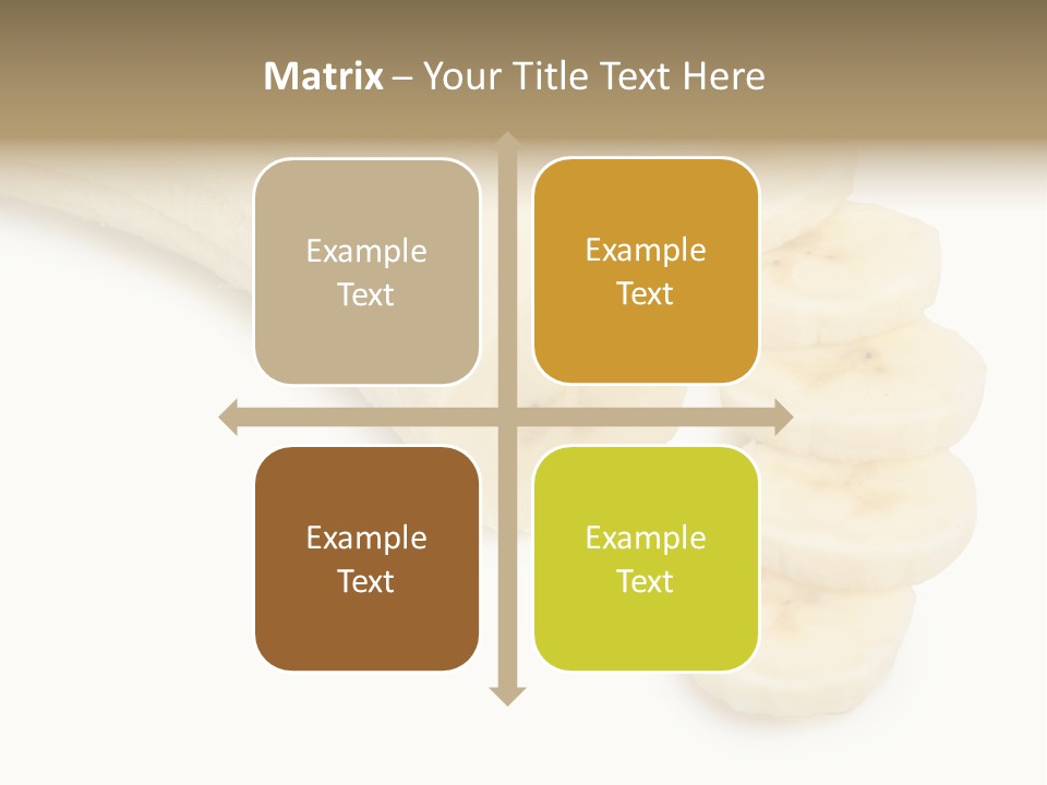 A Bunch Of Bananas On A White Background PowerPoint Template