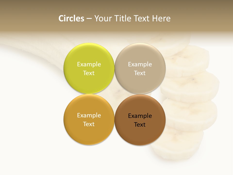 A Bunch Of Bananas On A White Background PowerPoint Template