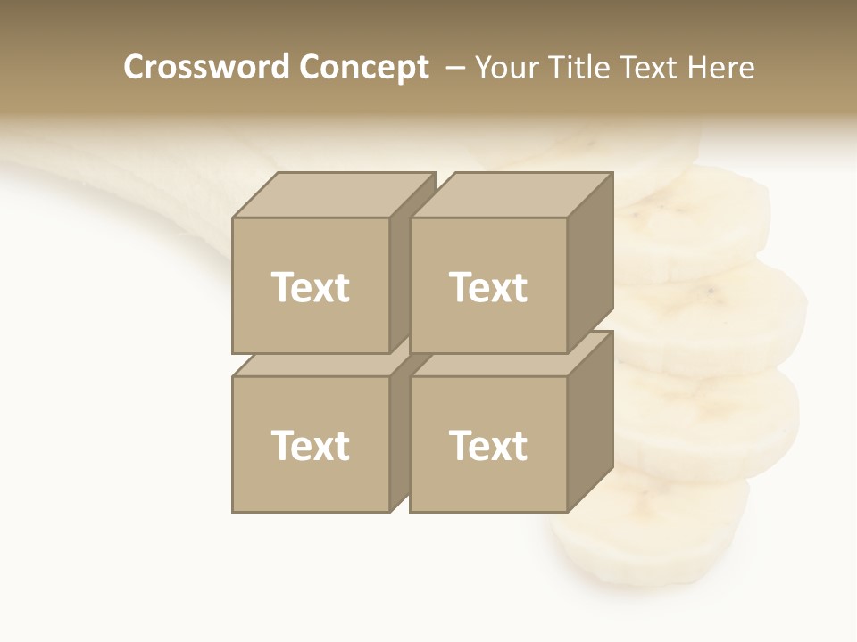 A Bunch Of Bananas On A White Background PowerPoint Template
