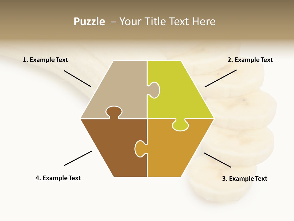 A Bunch Of Bananas On A White Background PowerPoint Template