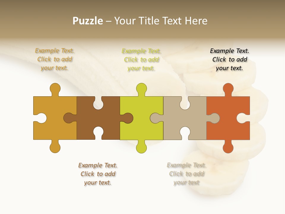 A Bunch Of Bananas On A White Background PowerPoint Template