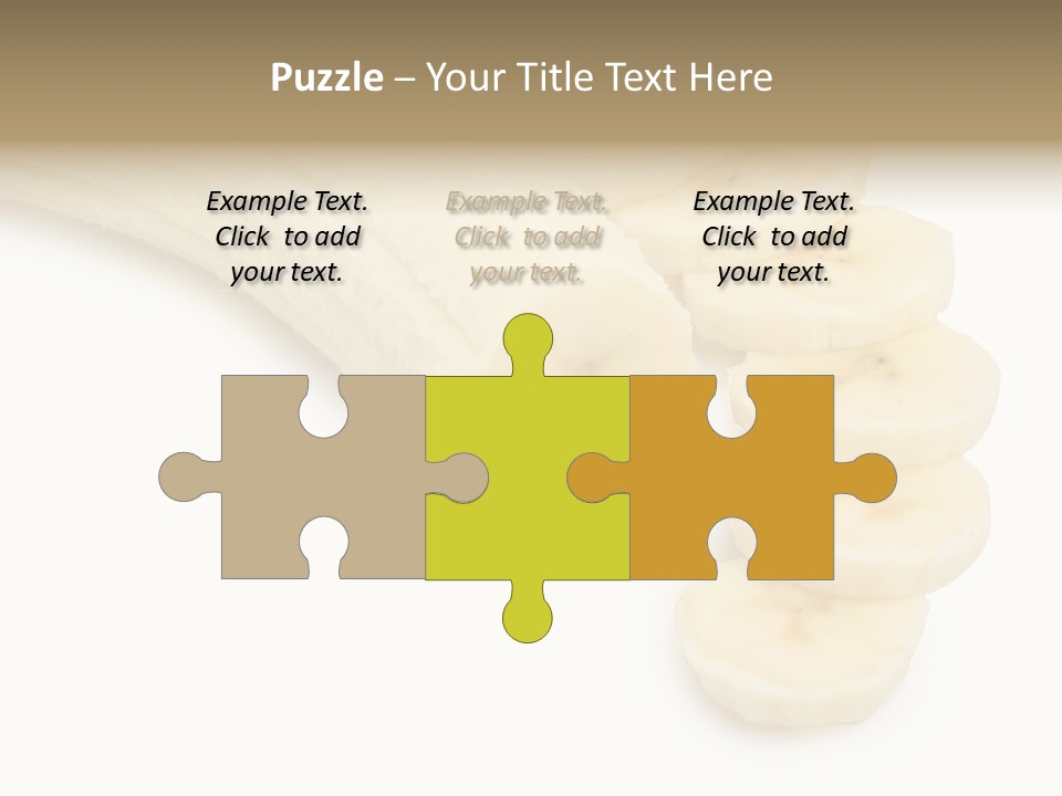 A Bunch Of Bananas On A White Background PowerPoint Template