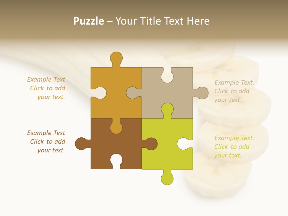 A Bunch Of Bananas On A White Background PowerPoint Template