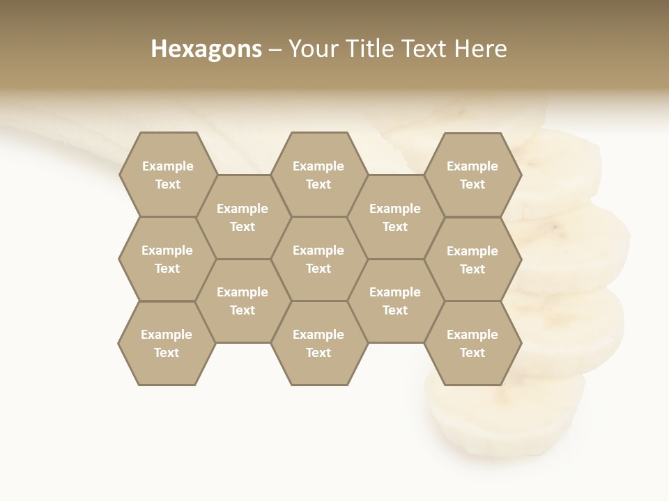 A Bunch Of Bananas On A White Background PowerPoint Template