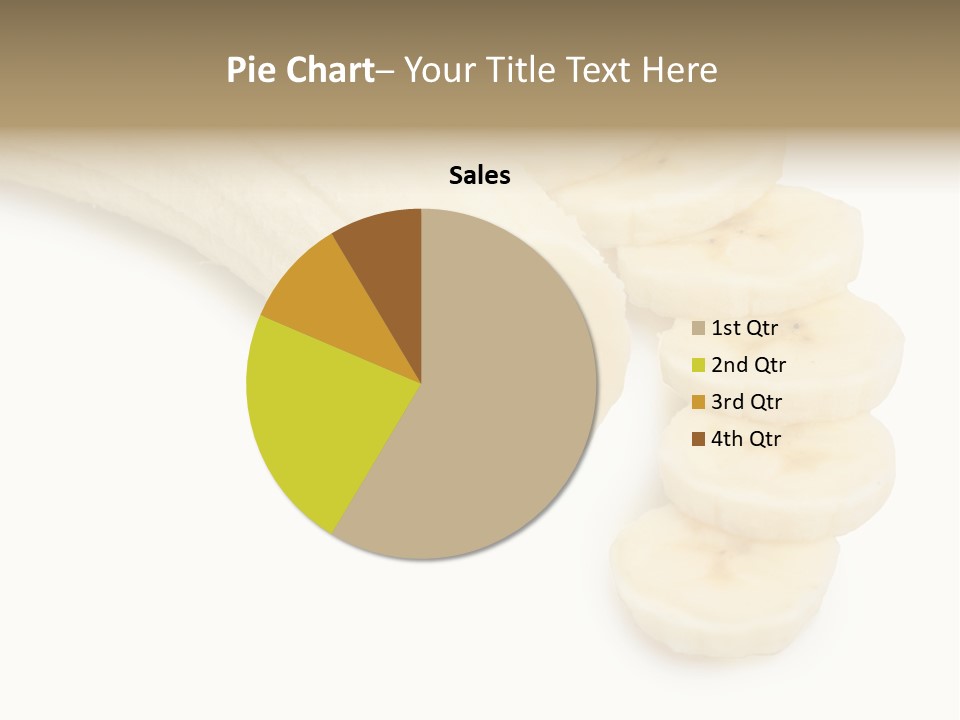 A Bunch Of Bananas On A White Background PowerPoint Template