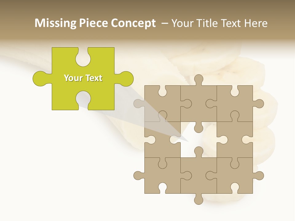 A Bunch Of Bananas On A White Background PowerPoint Template