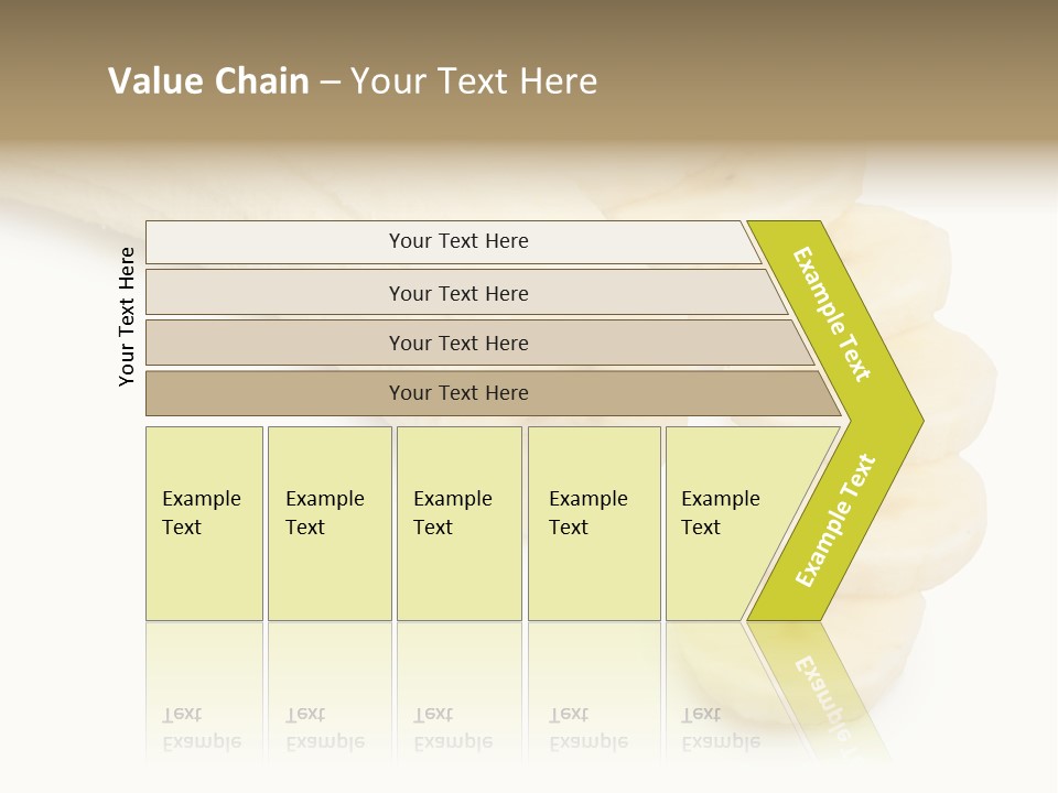 A Bunch Of Bananas On A White Background PowerPoint Template