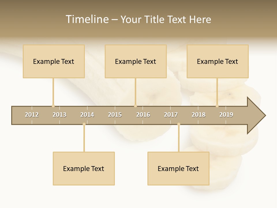 A Bunch Of Bananas On A White Background PowerPoint Template