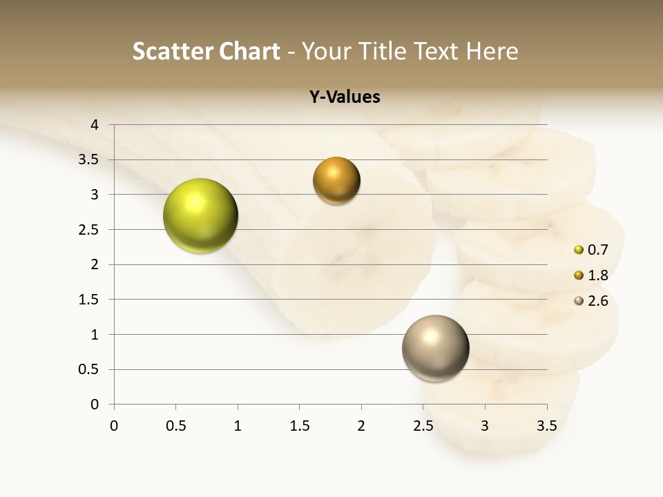 A Bunch Of Bananas On A White Background PowerPoint Template
