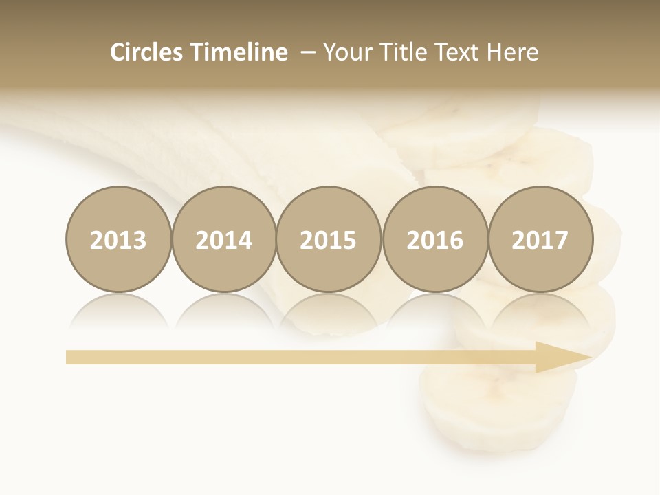 A Bunch Of Bananas On A White Background PowerPoint Template