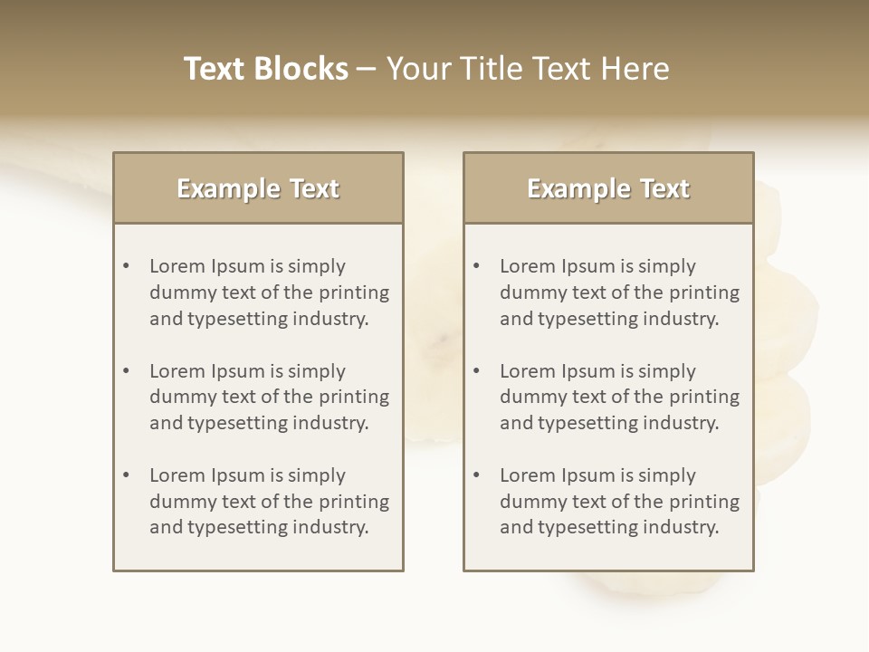 A Bunch Of Bananas On A White Background PowerPoint Template