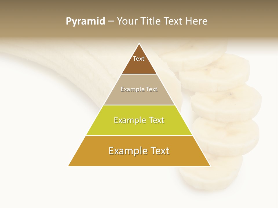 A Bunch Of Bananas On A White Background PowerPoint Template