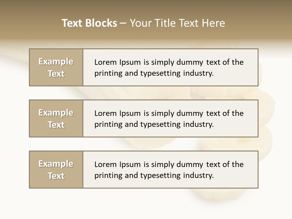 A Bunch Of Bananas On A White Background PowerPoint Template