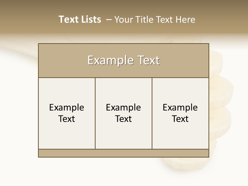 A Bunch Of Bananas On A White Background PowerPoint Template