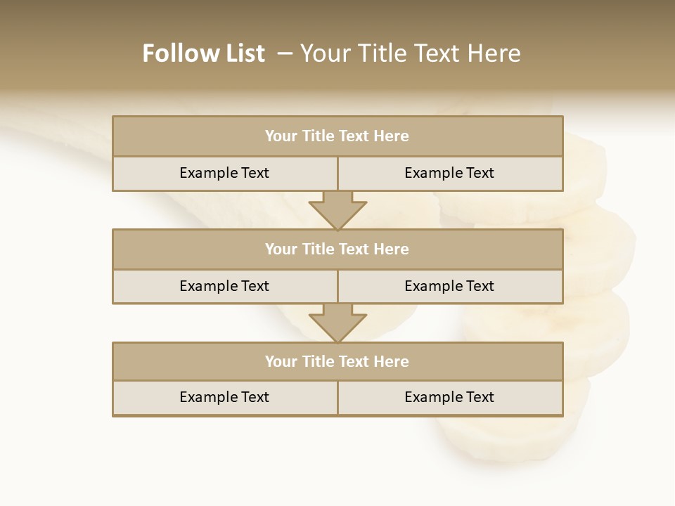 A Bunch Of Bananas On A White Background PowerPoint Template