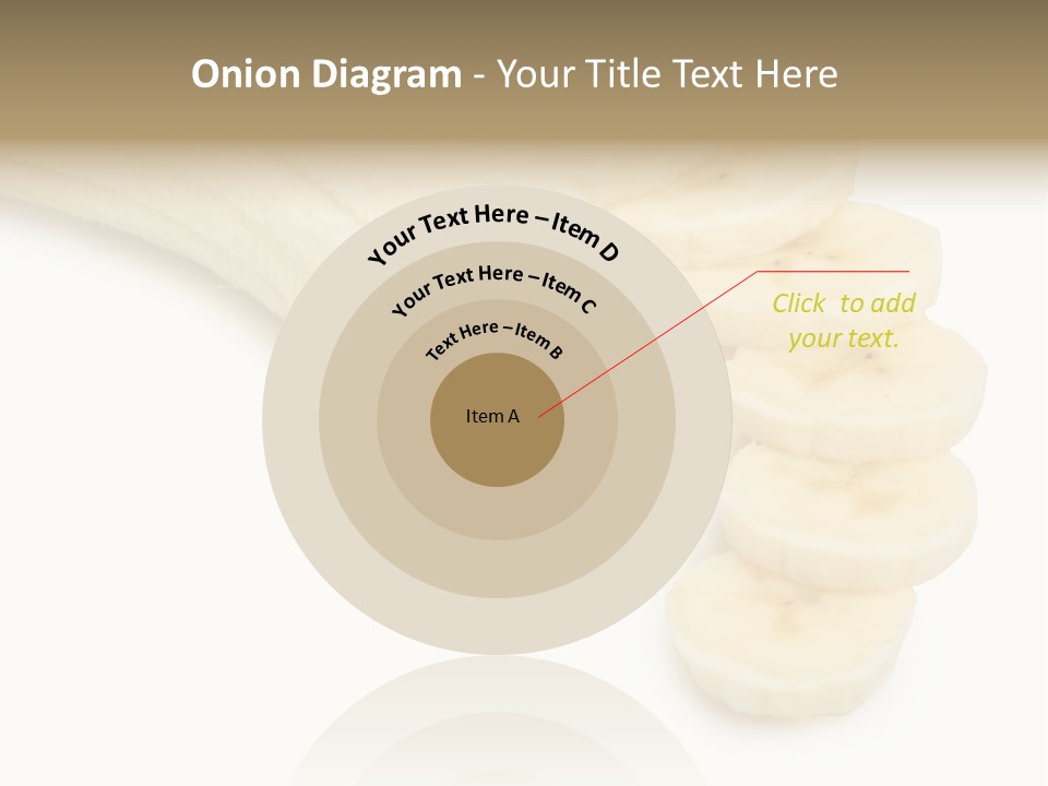 A Bunch Of Bananas On A White Background PowerPoint Template