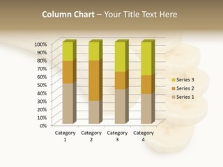 A Bunch Of Bananas On A White Background PowerPoint Template