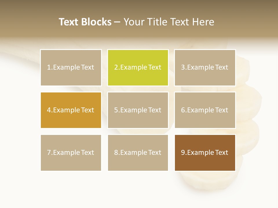 A Bunch Of Bananas On A White Background PowerPoint Template