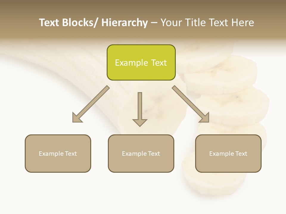 A Bunch Of Bananas On A White Background PowerPoint Template