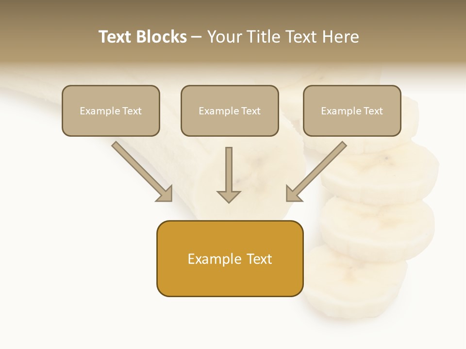 A Bunch Of Bananas On A White Background PowerPoint Template