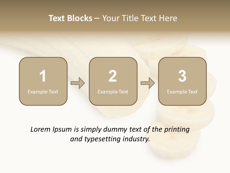 A Bunch Of Bananas On A White Background PowerPoint Template