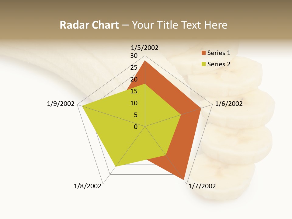 A Bunch Of Bananas On A White Background PowerPoint Template